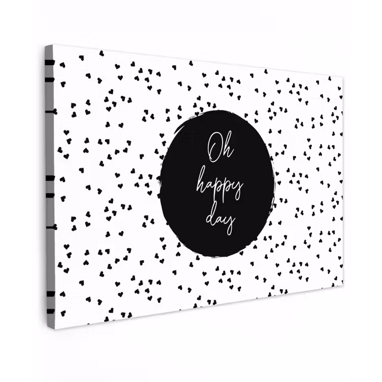 Buiten canvas - Quotes - Tekst - Oh happy day - Geluk — 1
