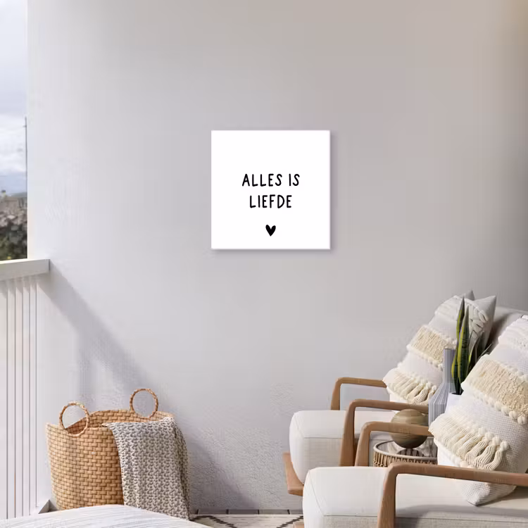 Buiten canvas - Spreuken - Alles is liefde - Bløf - Quotes — 4