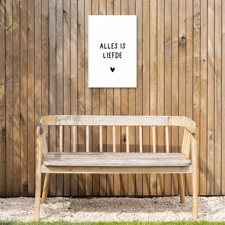 Buiten canvas - Spreuken - Alles is liefde - Quotes - Bløf — 3