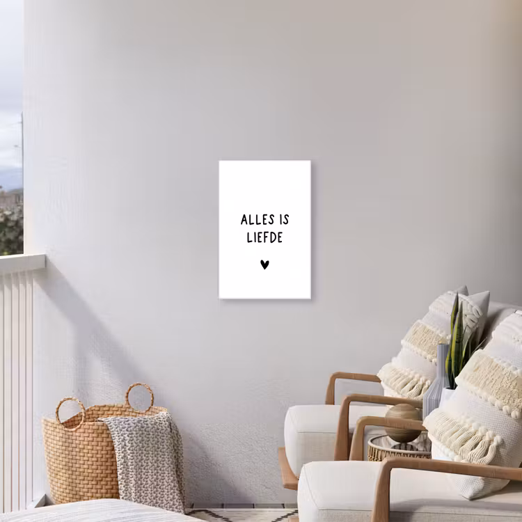 Buiten canvas - Spreuken - Alles is liefde - Quotes - Bløf — 4