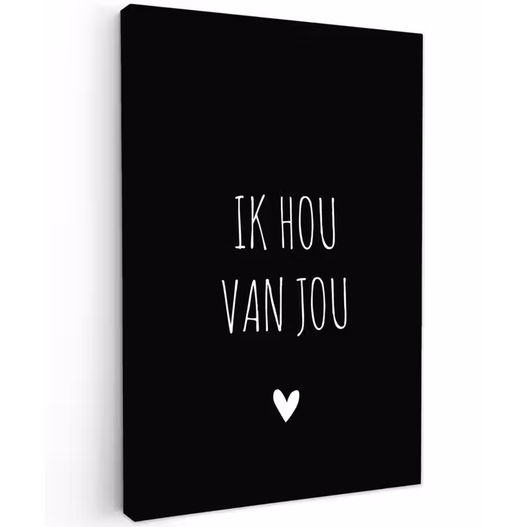 Buiten canvas - Spreuken - Ik hou van jou - Quotes — 1