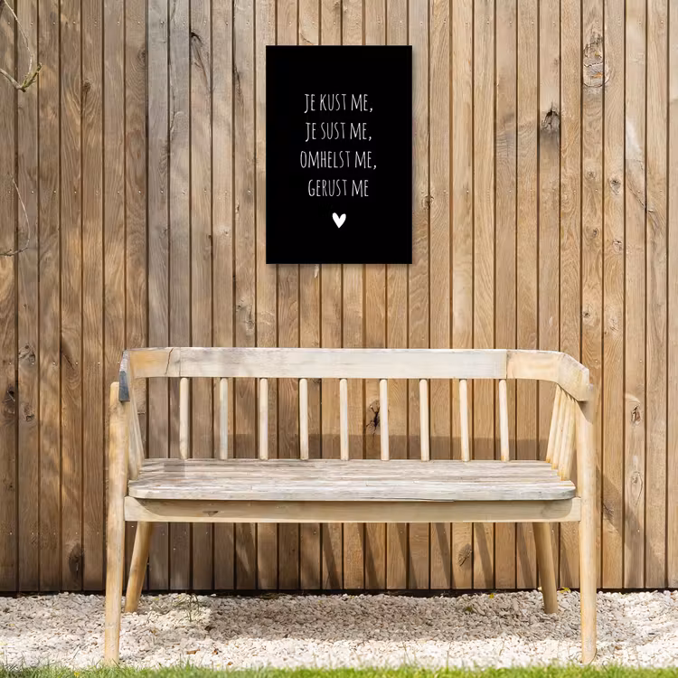 Buiten canvas - Spreuken - Je kust me je sust me - Quotes - Maaike Ouboter — 3