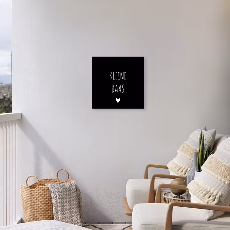 Buiten canvas - Spreuken - Kleine baas - Quotes — 4