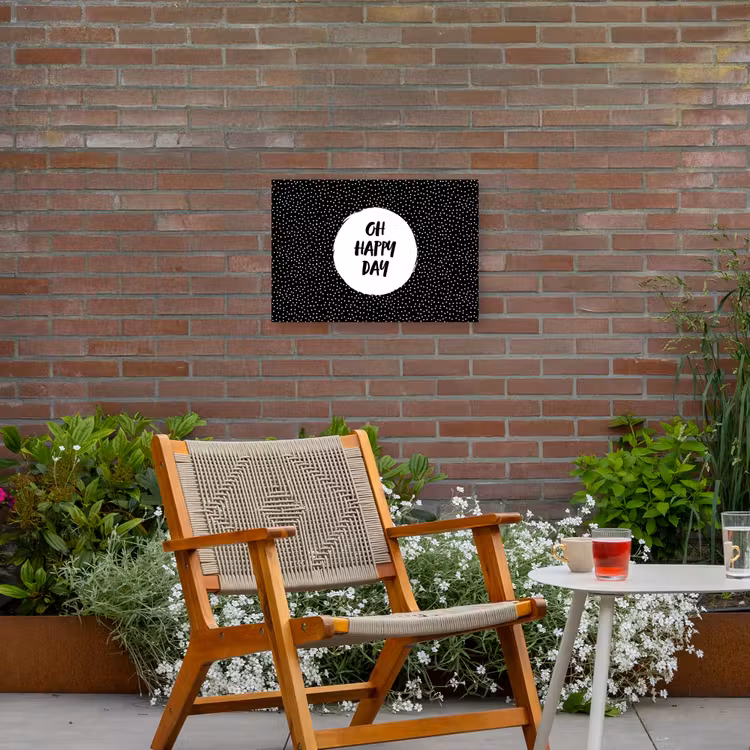 Buiten canvas - Quotes - Tekst - Oh happy day - Geluk — 2