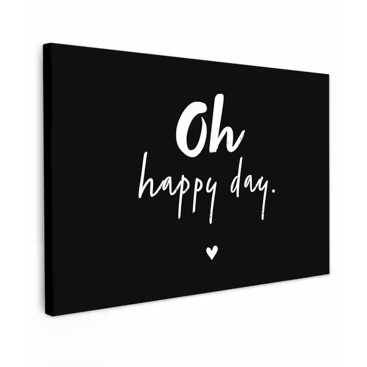 Buiten canvas - Tekst - Oh happy day - Zomer - Quotes — 1