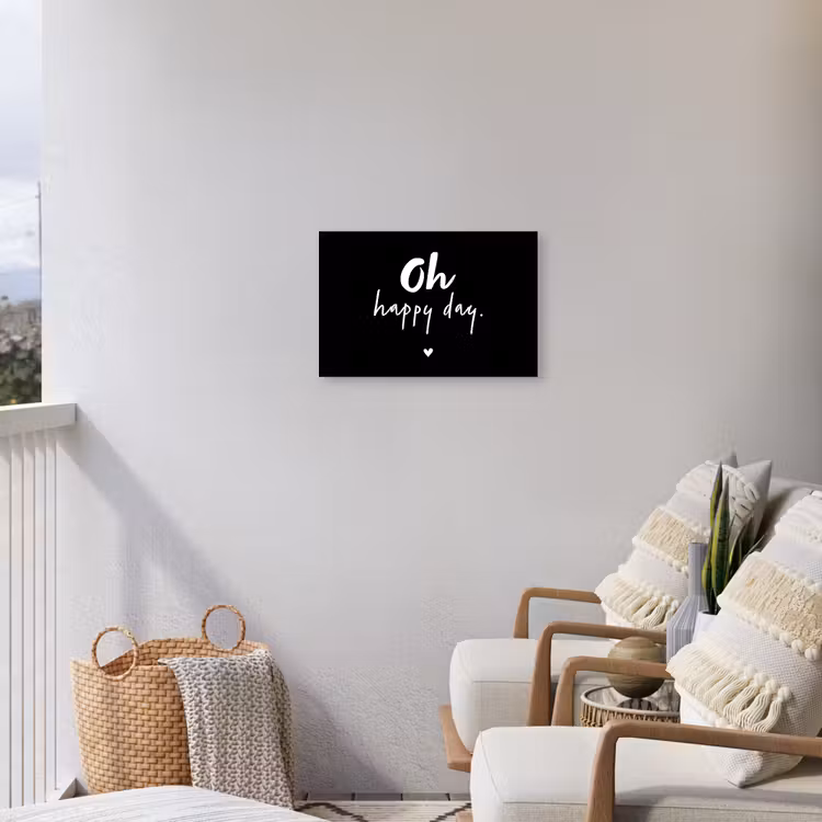 Buiten canvas - Tekst - Oh happy day - Zomer - Quotes — 4