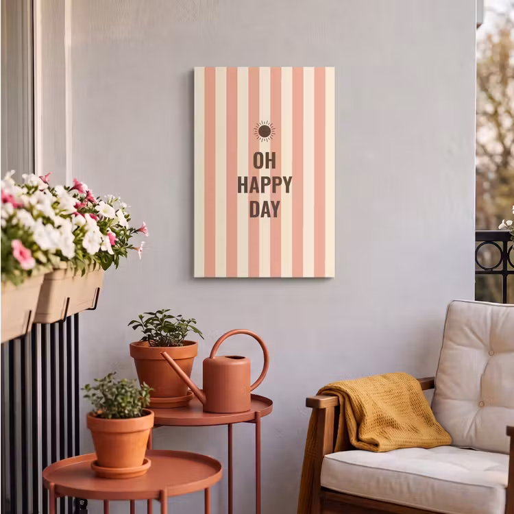 Buiten canvas - Quote - Zomer - Strepen — 4