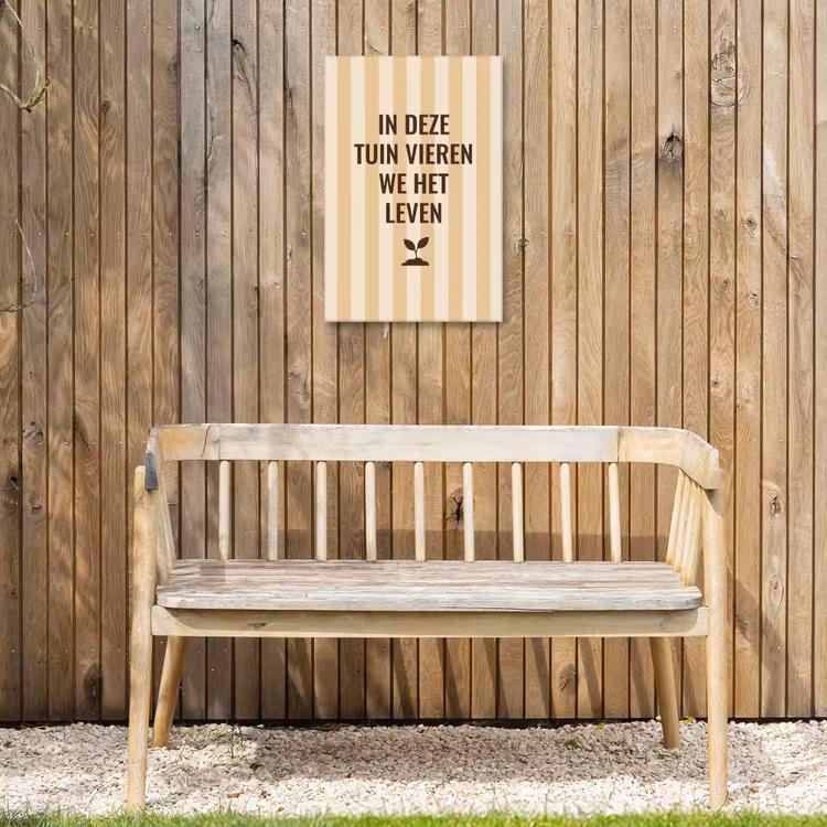 Buiten canvas - Tuin - Quote - Strepen - Zomer — 3