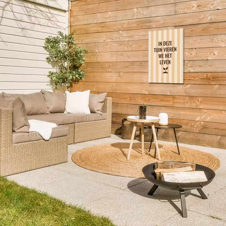 Buiten canvas - Tuin - Quote - Strepen - Zomer — 5