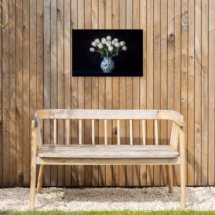 Buiten canvas - Wit - Bloemen - Tulpen - Vaas — 3