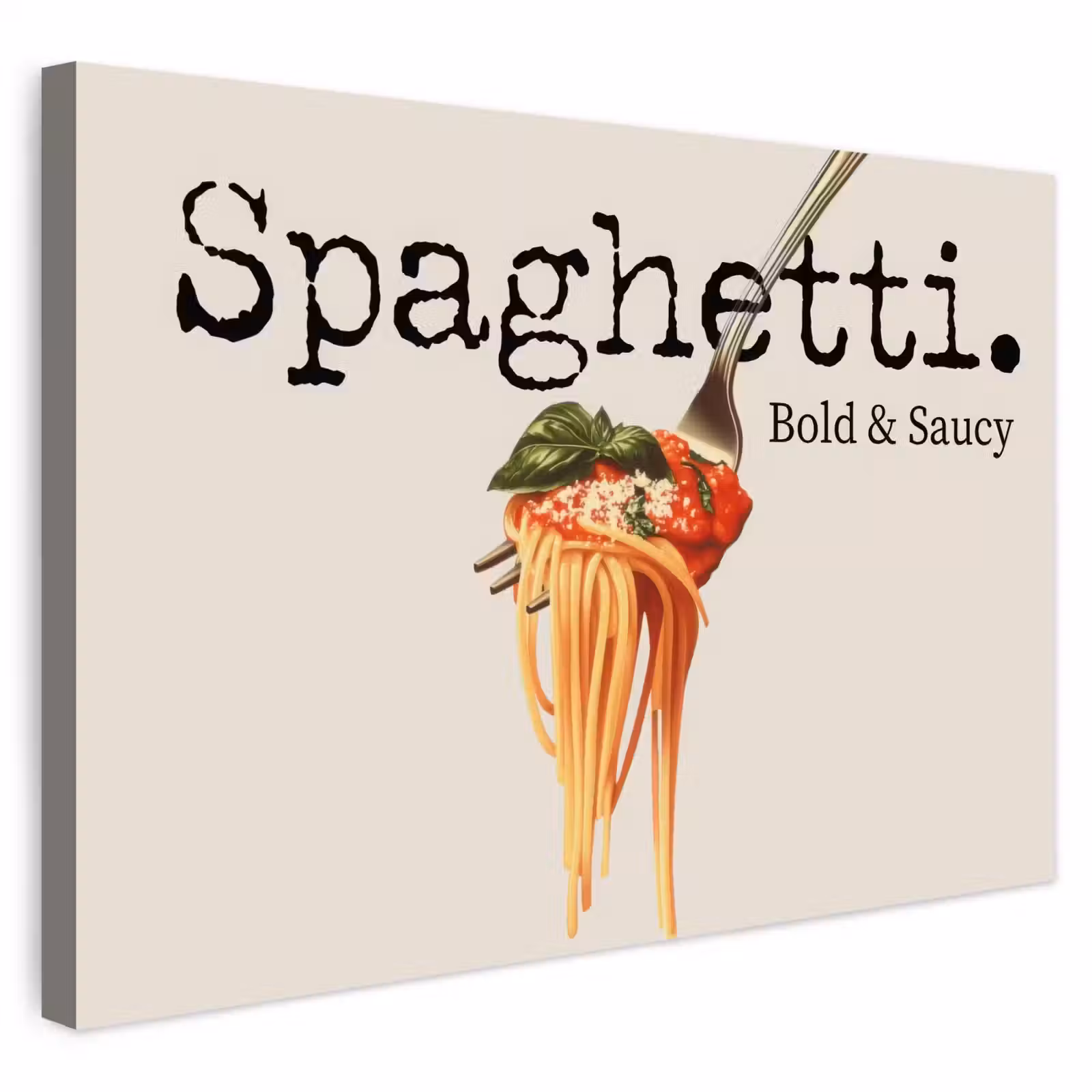 Buiten canvas - Spaghetti - tomatensaus - Parmezaanse kaas — 1