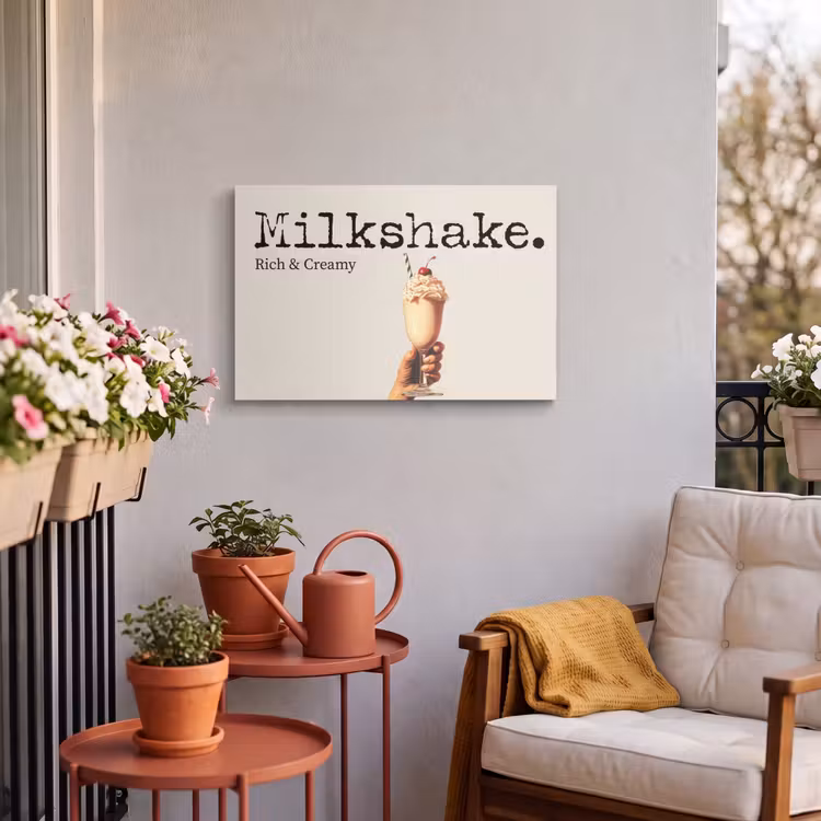 Buiten canvas - Milkshake - Kers - Rietje — 4