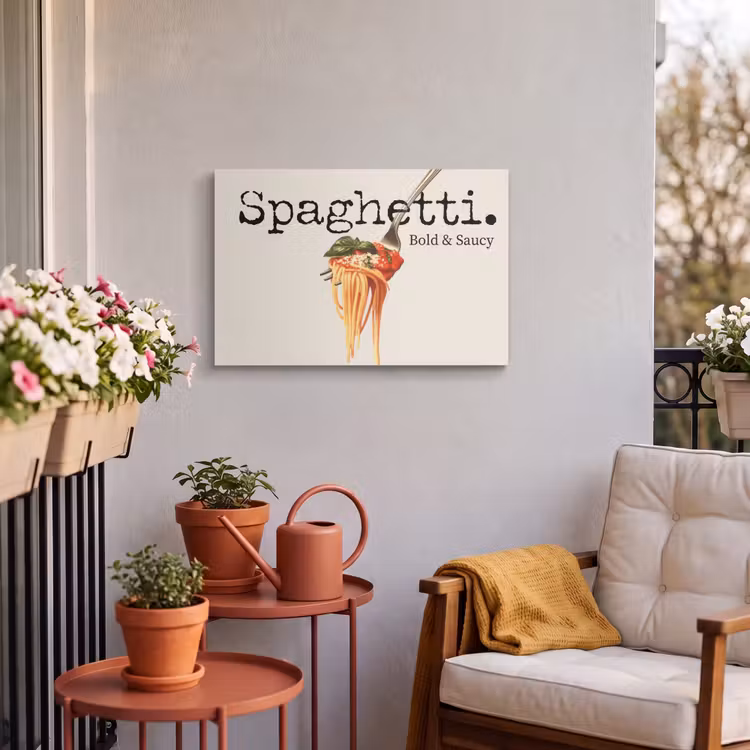 Buiten canvas - Spaghetti - tomatensaus - Parmezaanse kaas — 4
