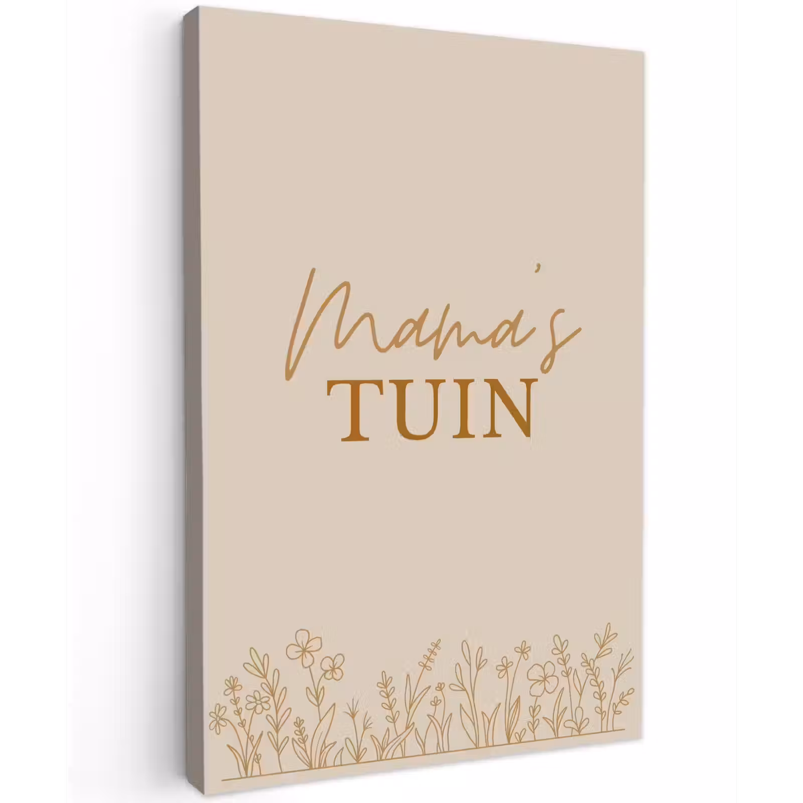 Buiten canvas - Mama's Tuin met bloemen — 1
