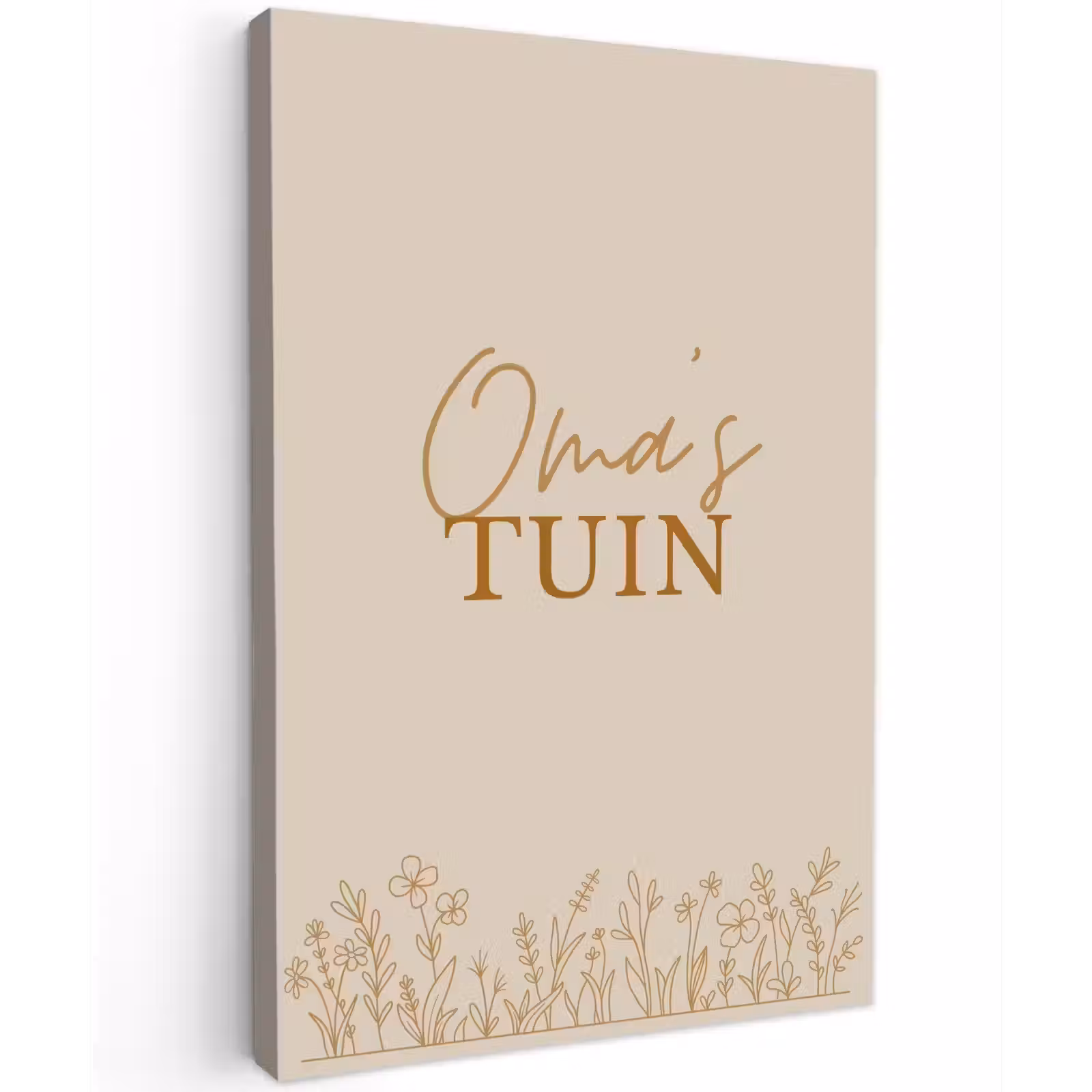 Buiten canvas - Oma's Tuin met bloemen — 1