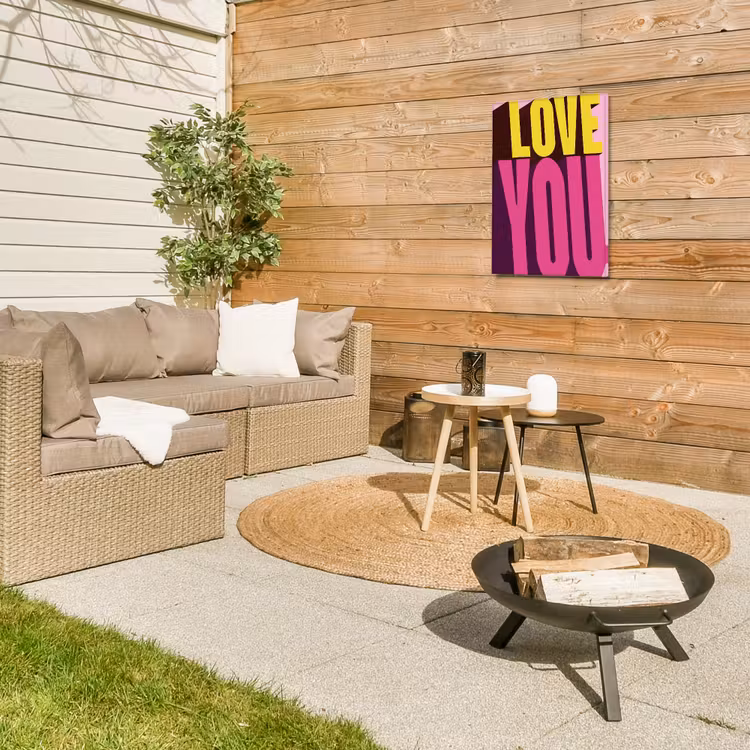 Buiten canvas - Love - Tekst - Roze - Valentijn — 5