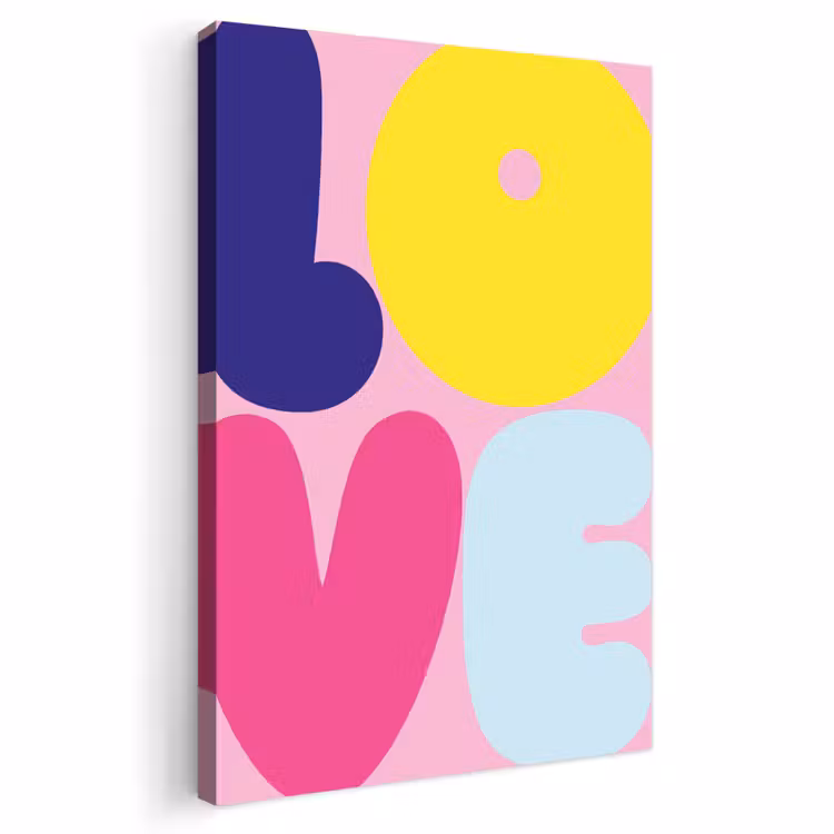 Buiten canvas - Love - Valentijn - Kleurrijk — 1