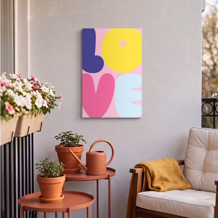 Buiten canvas - Love - Valentijn - Kleurrijk — 4