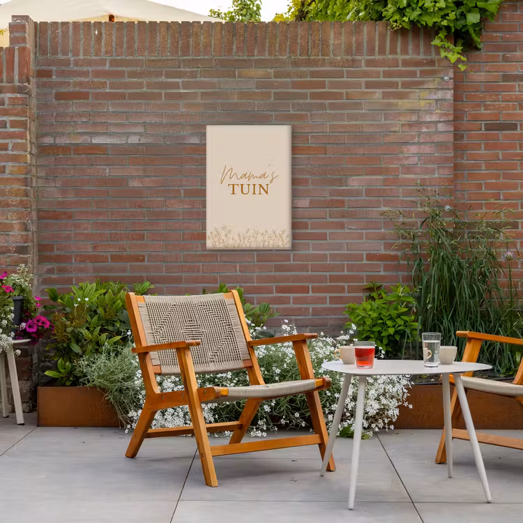 Buiten canvas - Mama's Tuin met bloemen — 2