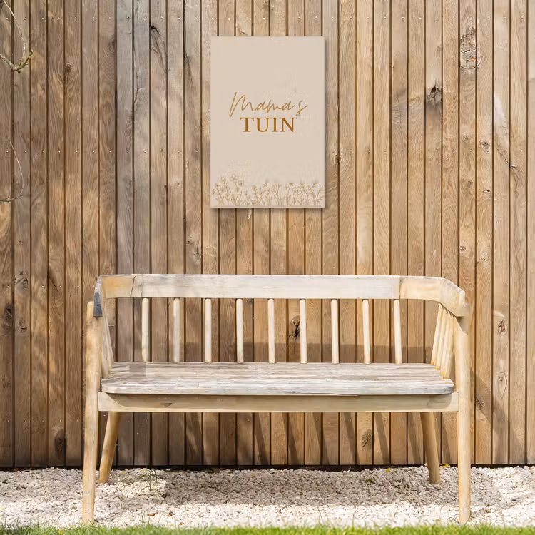 Buiten canvas - Mama's Tuin met bloemen — 3