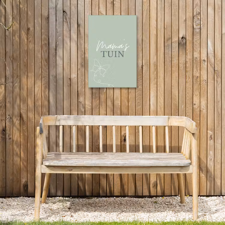 Buiten canvas - Mama's Tuin met Vlinder — 3
