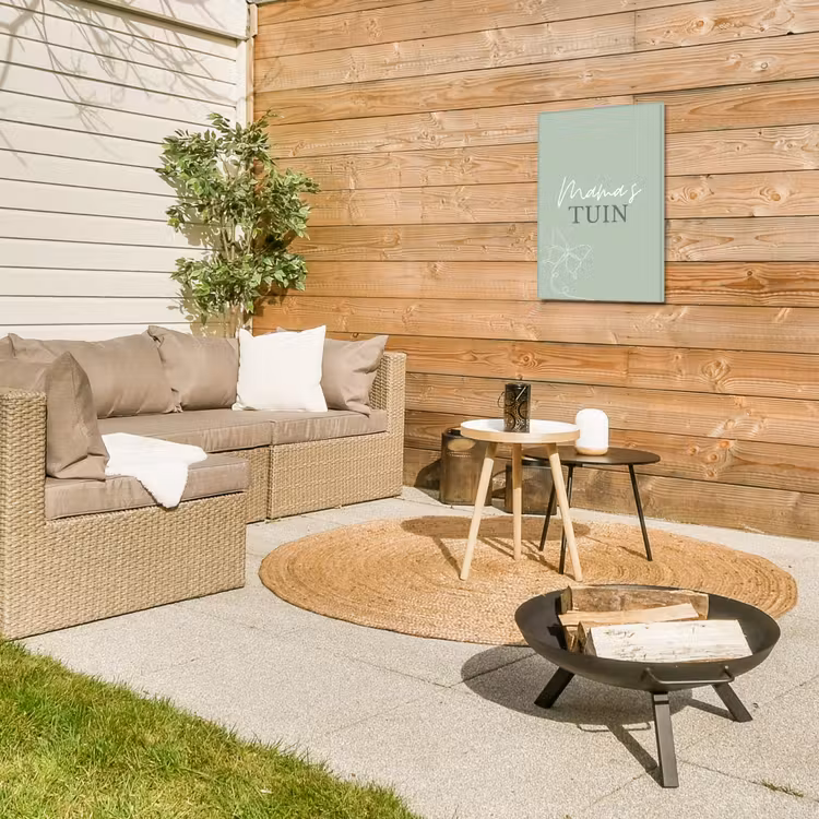 Buiten canvas - Mama's Tuin met Vlinder — 5