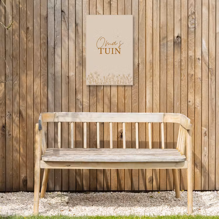 Buiten canvas - Oma's Tuin met bloemen — 3