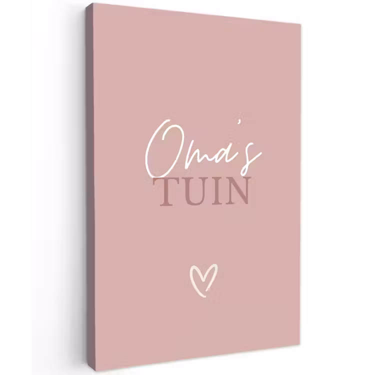 Buiten canvas - Oma's Tuin met Hart — 1