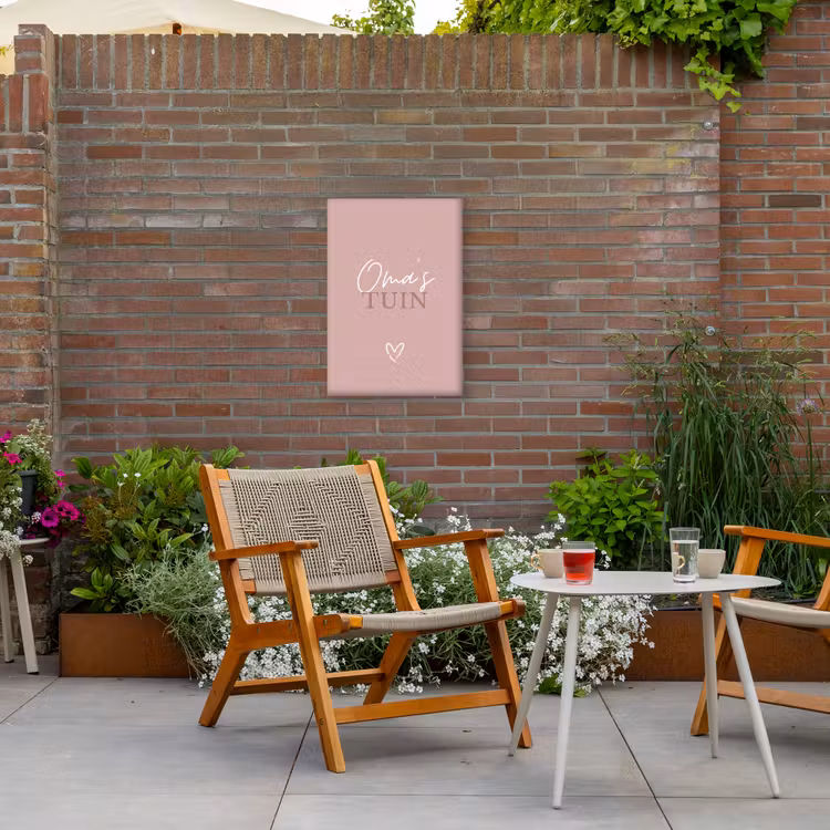 Buiten canvas - Oma's Tuin met Hart — 2