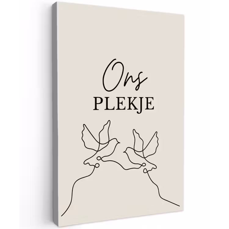 Buiten canvas - Ons Plekje met Vogels — 1