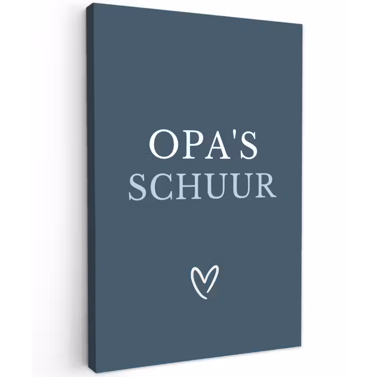 Buiten canvas - Opa's Schuur met Hart — 1
