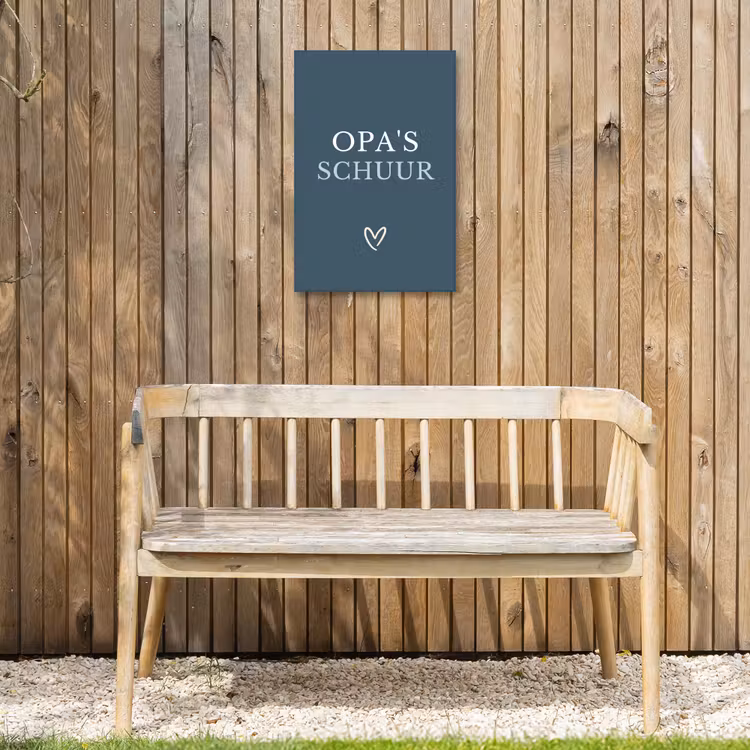 Buiten canvas - Opa's Schuur met Hart — 3