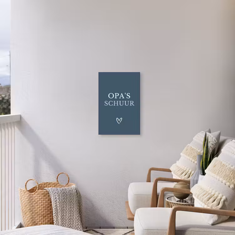 Buiten canvas - Opa's Schuur met Hart — 4