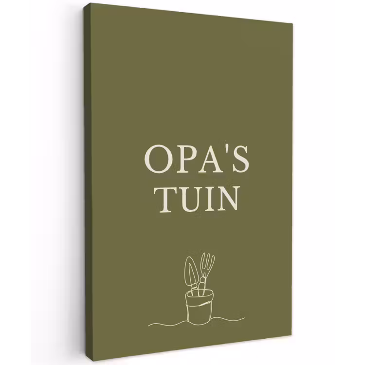 Buiten canvas - Opa's Tuin — 1