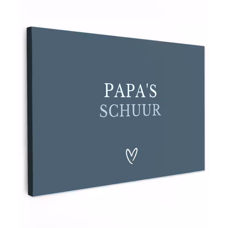 Buiten canvas - Papa's Schuur met Hart — 1