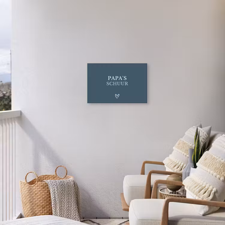 Buiten canvas - Papa's Schuur met Hart — 4