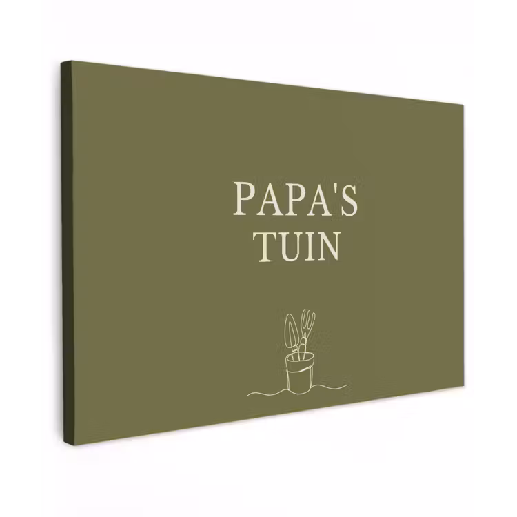 Buiten canvas - Papa's Tuin — 1