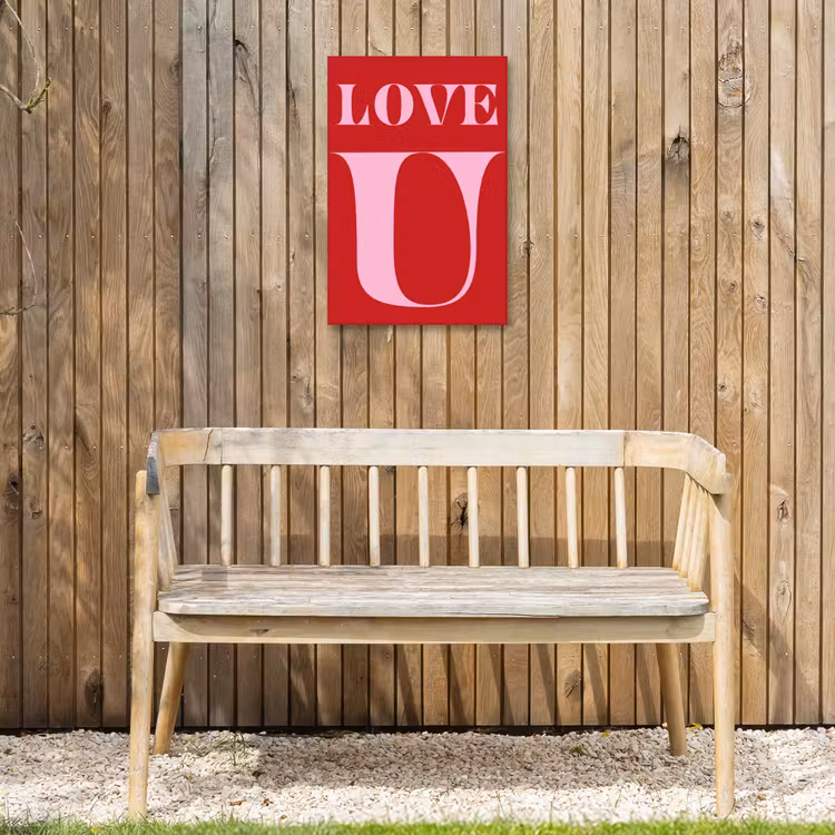 Buiten canvas - Rood - Love - Valentijn - Roze — 3