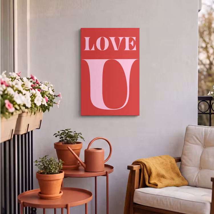 Buiten canvas - Rood - Love - Valentijn - Roze — 4