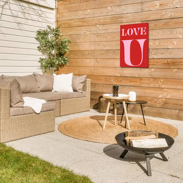 Buiten canvas - Rood - Love - Valentijn - Roze — 5