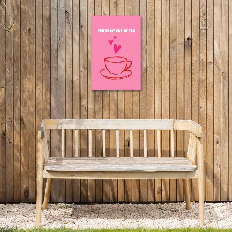 Buiten canvas - Thee - Roze - Valentijn - Tekst — 3