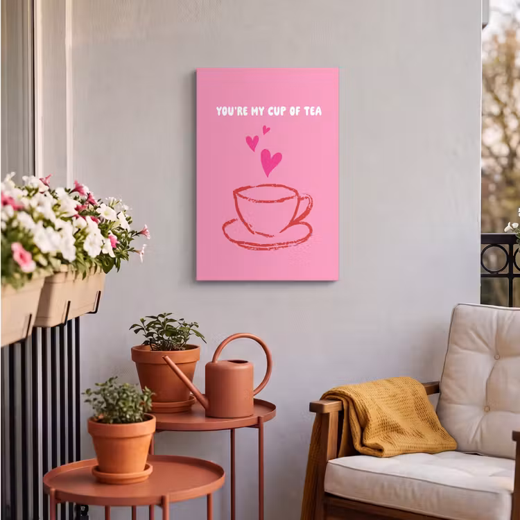 Buiten canvas - Thee - Roze - Valentijn - Tekst — 4