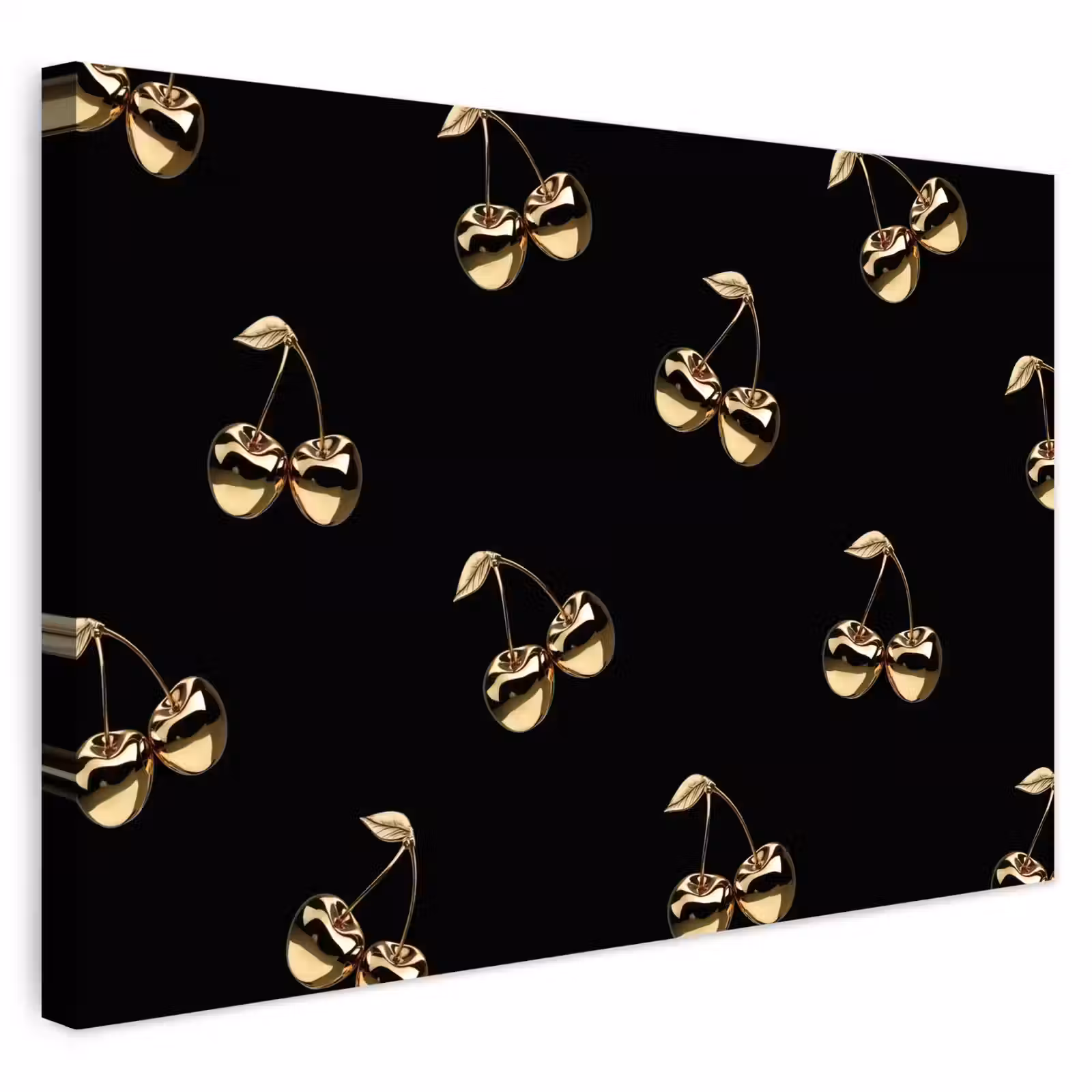 Buiten canvas - Patroon - Kersen - Goud - Chrome — 1