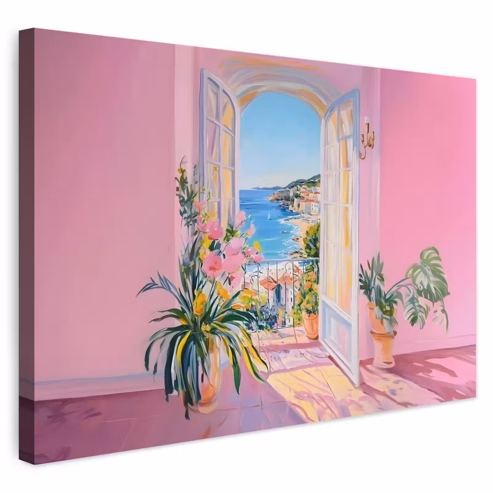 Buiten canvas - Roze - Buiten - Verf — 1