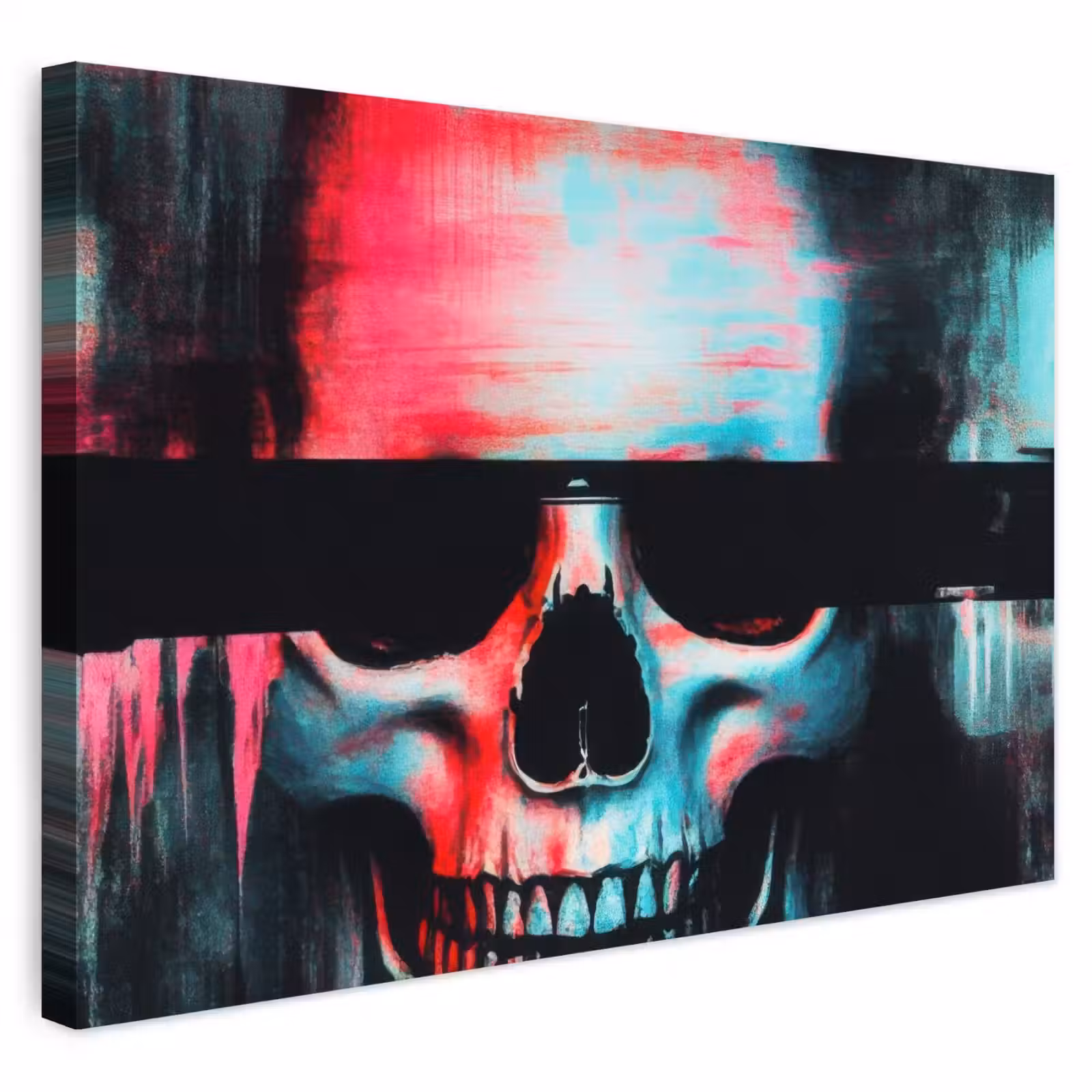 Buiten canvas - Schedels - Glitch - Cyberpunk — 1