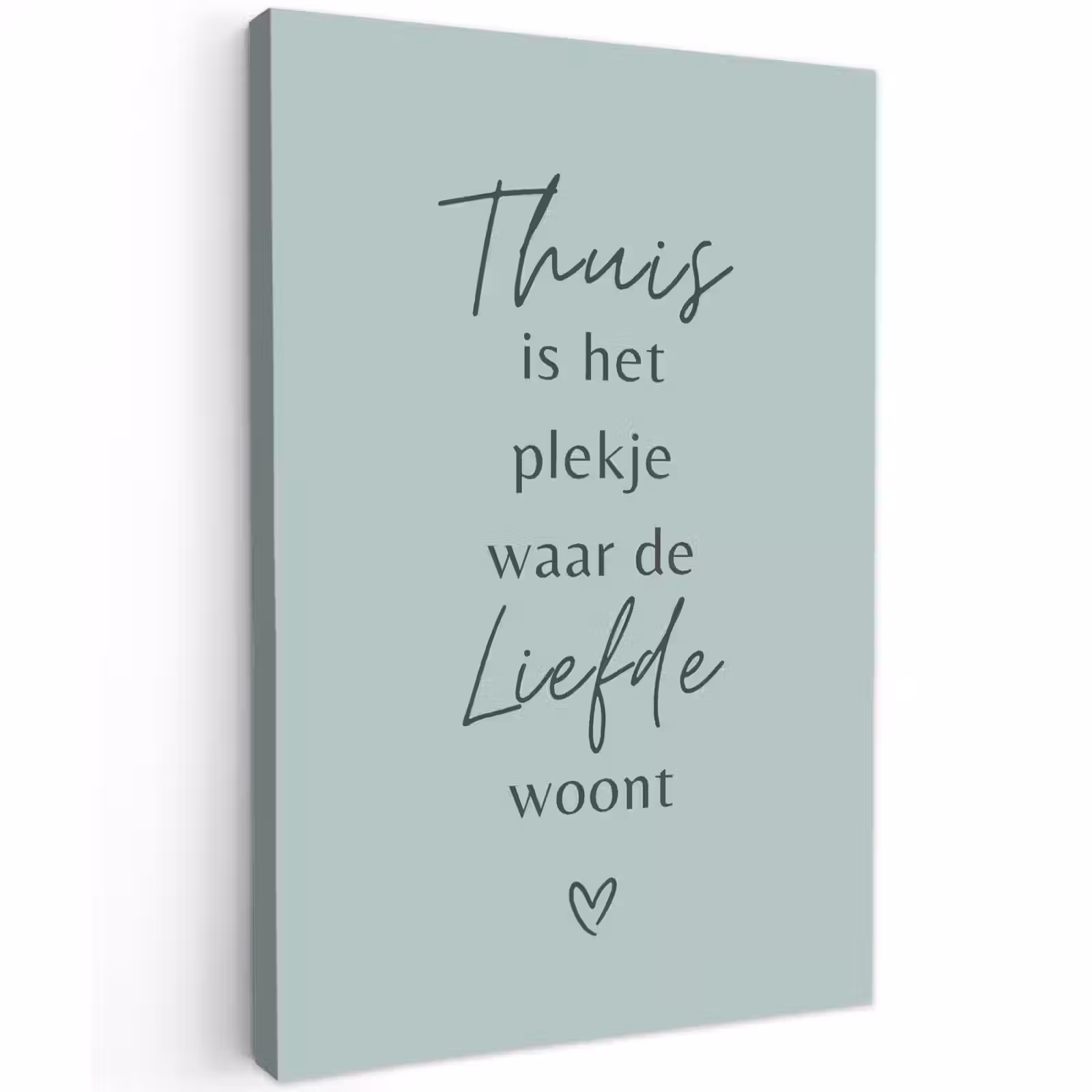 Buiten canvas - Thuis is het plekje waar de liefde woont — 1