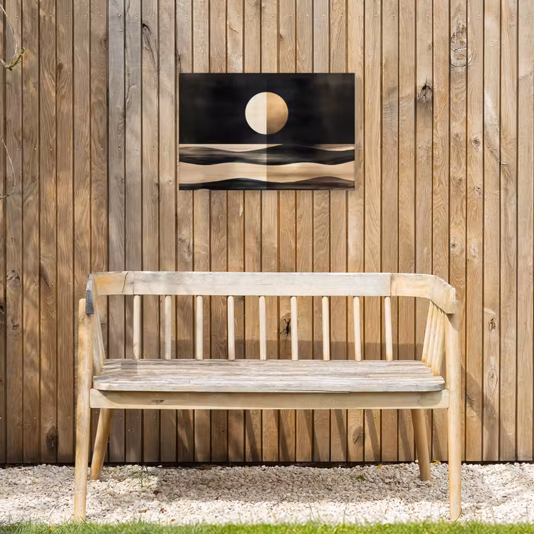 Buiten canvas - Maan - Cirkel - Goud — 3