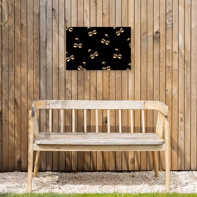 Buiten canvas - Patroon - Kersen - Goud - Chrome — 3