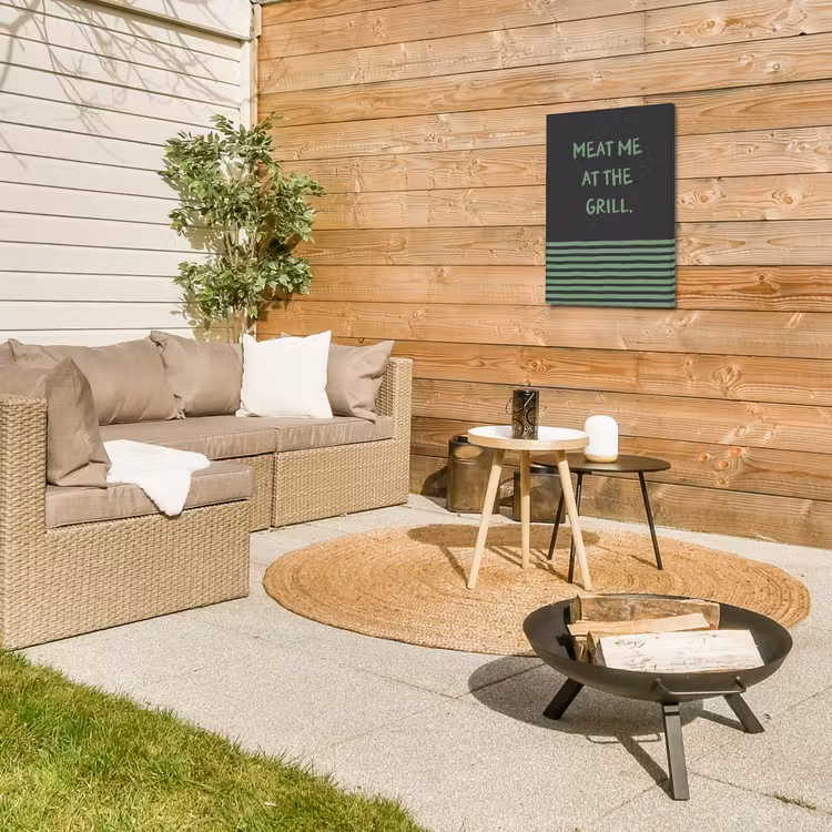 Buiten canvas - Quote - Groen - Grill - Zomer — 5