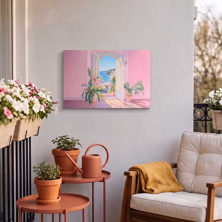 Buiten canvas - Roze - Buiten - Verf — 4